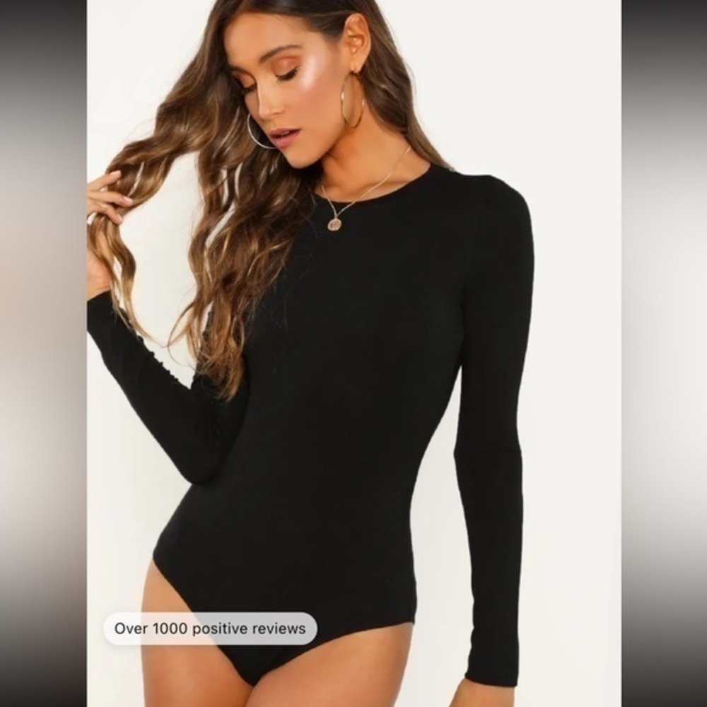 NWOT Black long sleeve bodysuit
